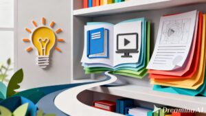 Dreamina 2026 02 02 2284 Digital Products, a papercut lightbulb i...